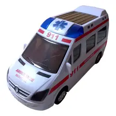 GENERICO - Juguete Auto Ambulancia Camión De Emergencia Con Sonido Luz