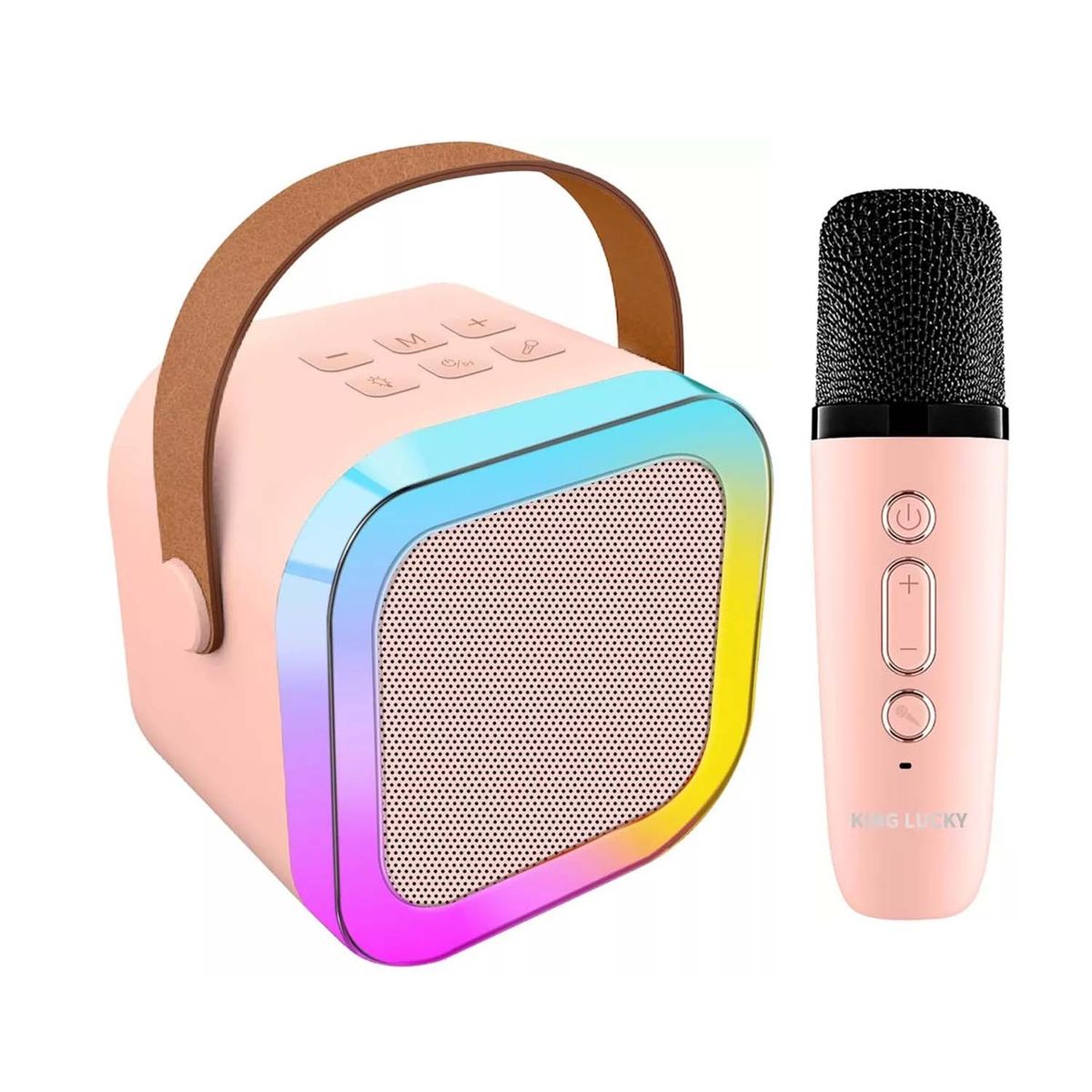 MUNDO ONLINE - Mini Parlante Karaoke Bluetooth Con Microfono Portatil