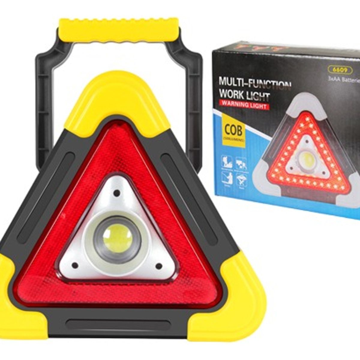 GENERICO - Luces Emergencia Led Auto Triangulo De Emergencia Solar Auto