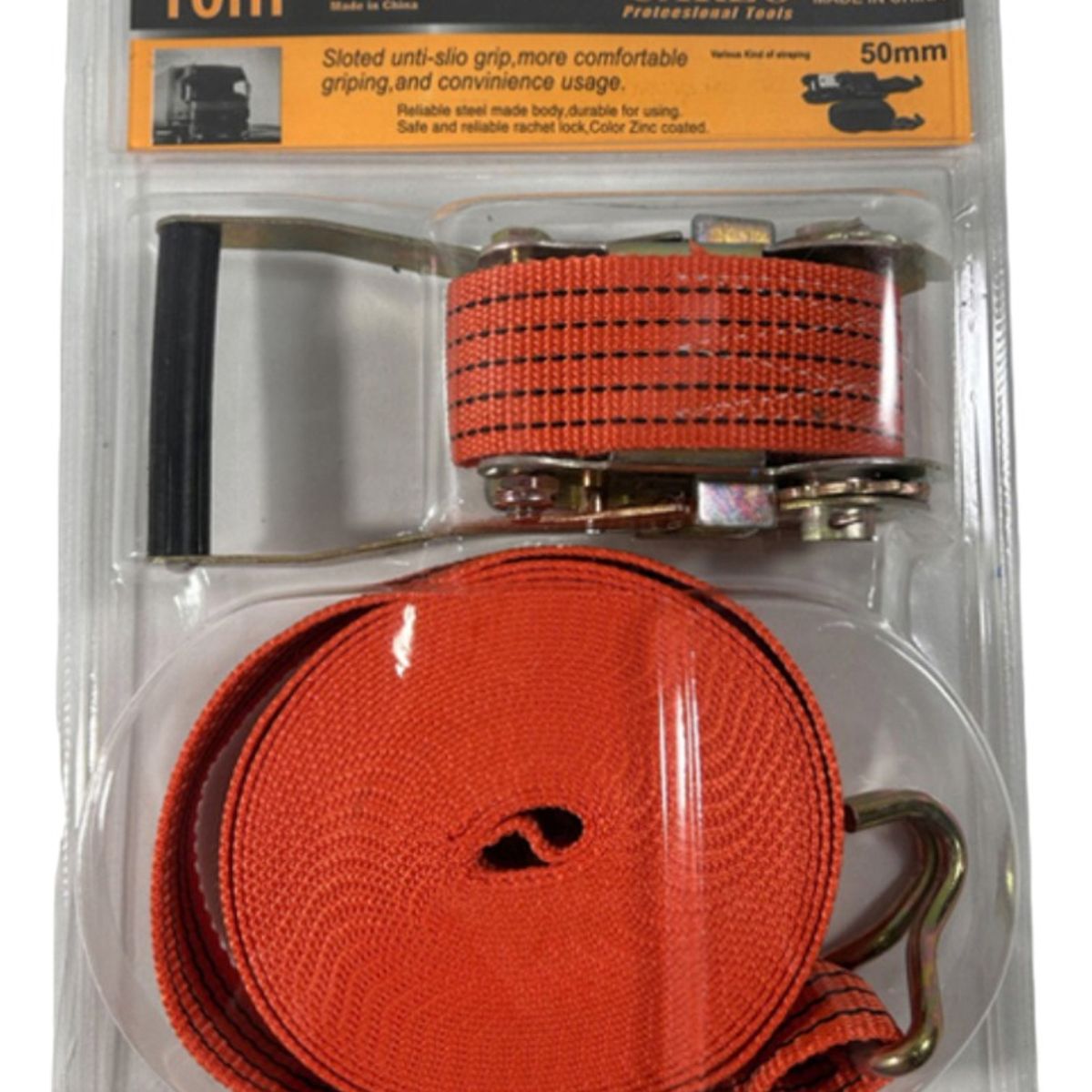 CARLOS I - Eslingas D/amarre De 10 Metros 10mx5cm Naranja Carlo 6000441