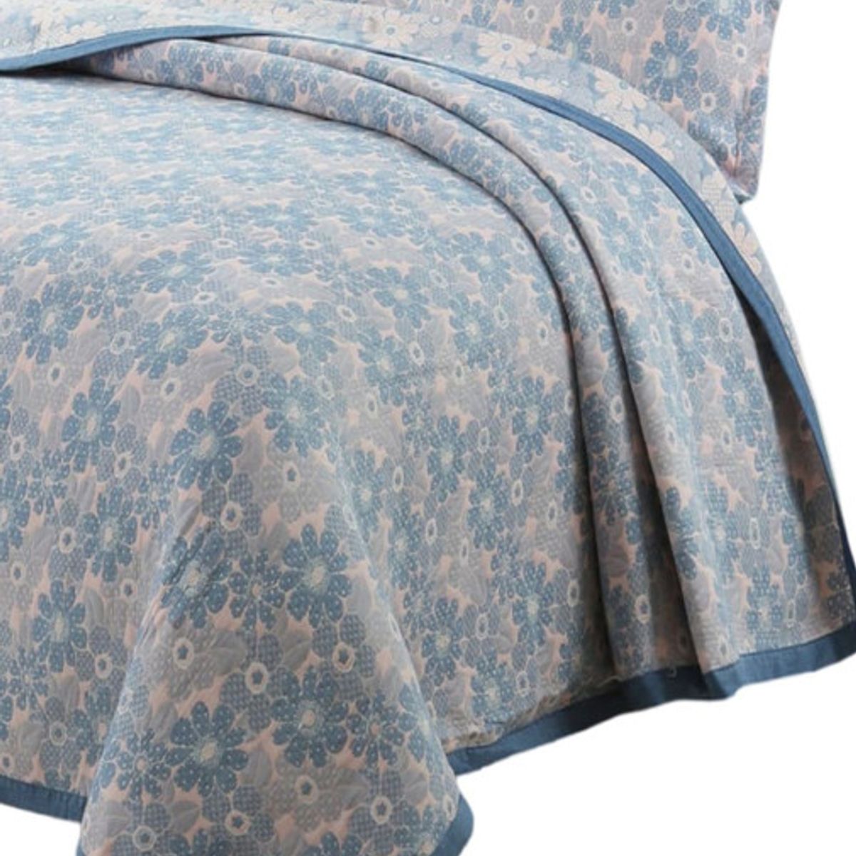 GENERICO - CUBRECAMA QUILT  2 PLAZAS DELGADO PRIMAVERA VERANO