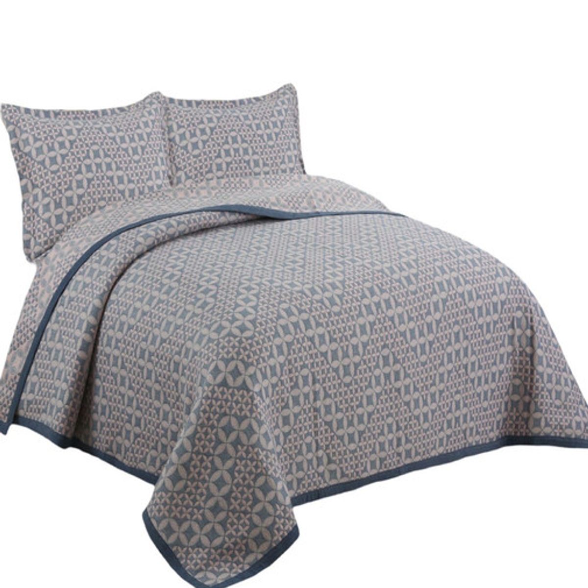 GENERICO - CUBRECAMA QUILT  2 PLAZAS DELGADO PRIMAVERA VERANO