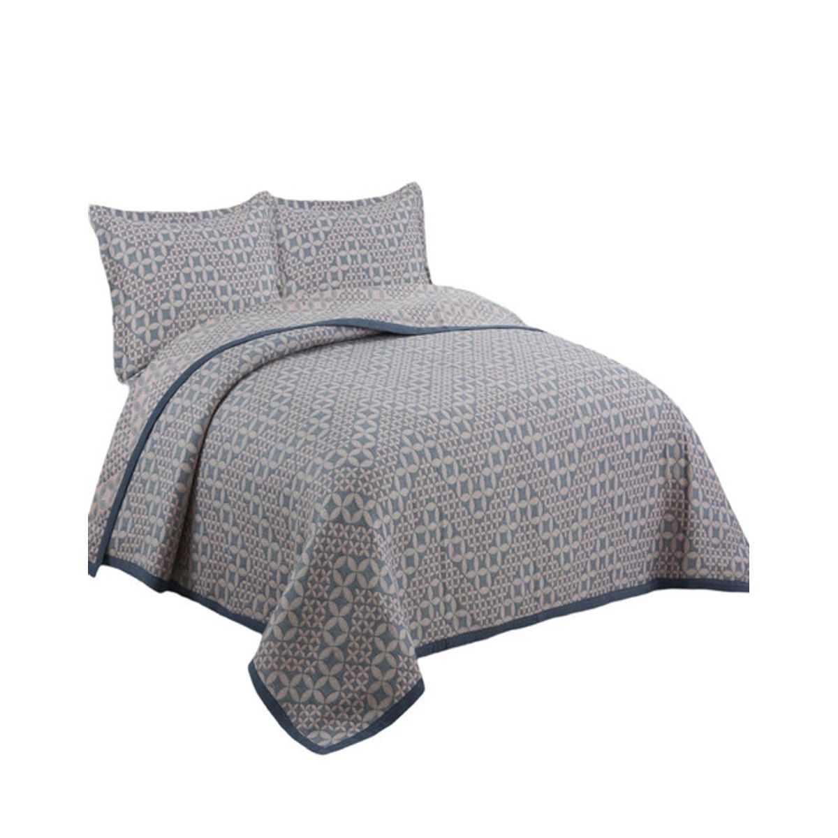GENERICO - CUBRECAMA QUILT  2 PLAZAS DELGADO PRIMAVERA VERANO