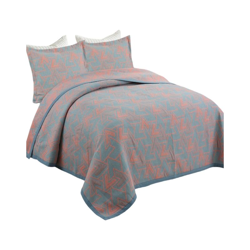 GENERICO - CUBRECAMA QUILT  2 PLAZAS DELGADO PRIMAVERA VERANO