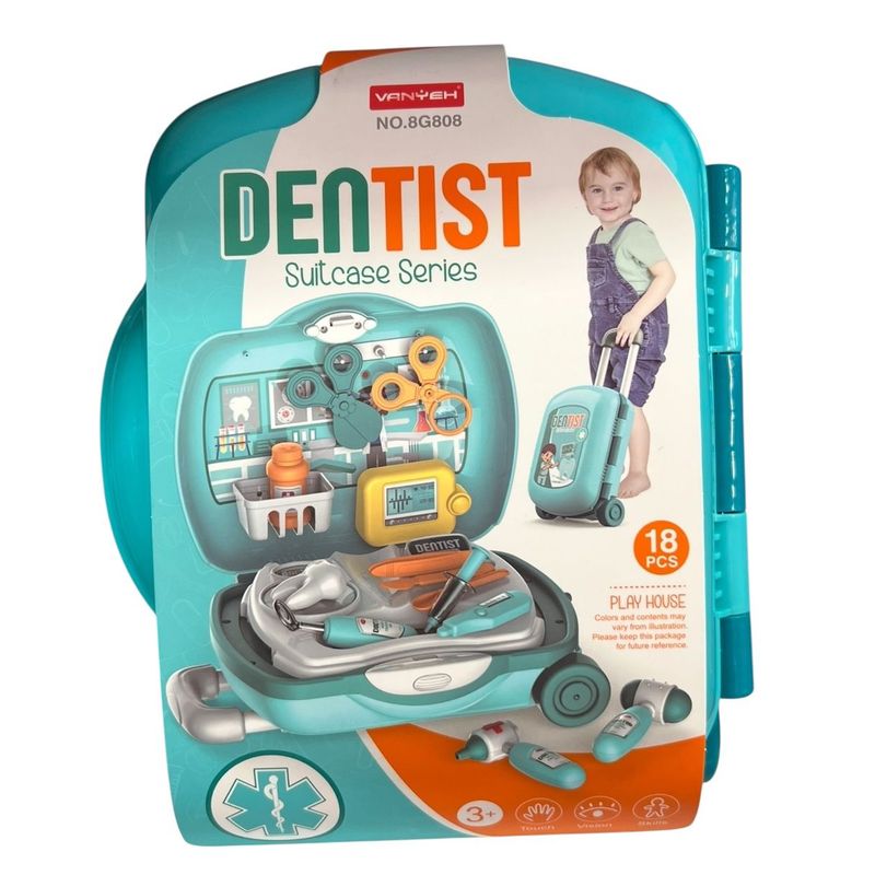 GENERICO - Maletín Dentista Juguete Dentist Cian