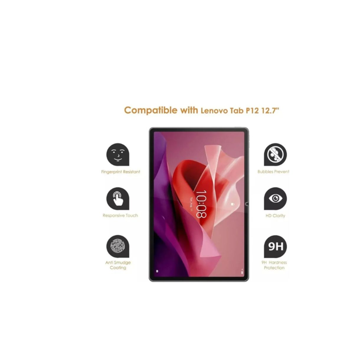 GENERICO - Pack 2 Laminas Pantalla Para Lenovo Tab P12 12.7" 2023