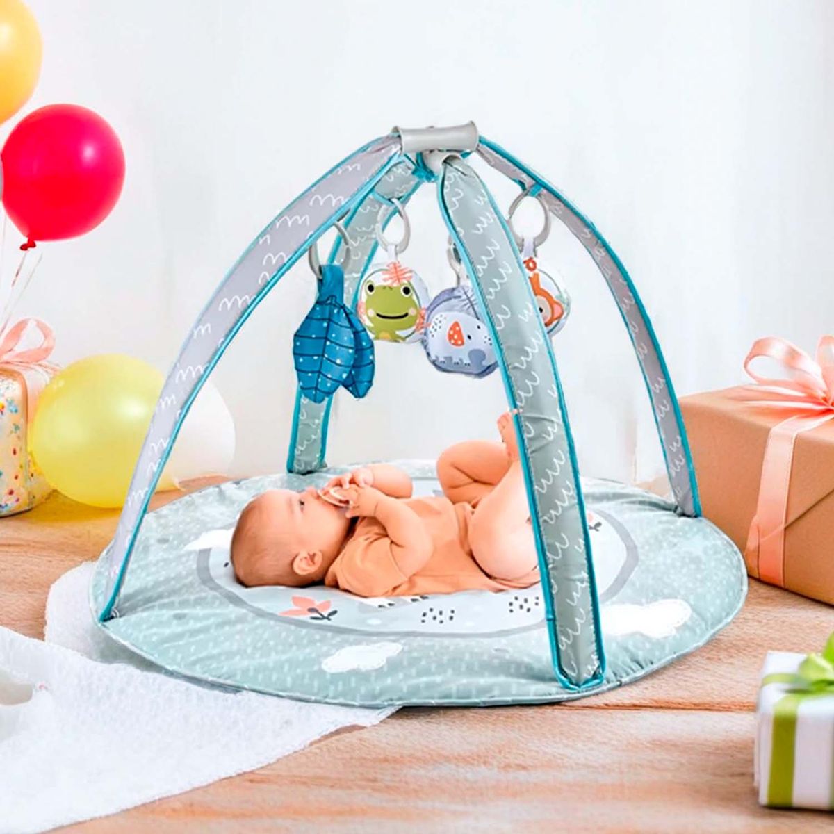 MON PETIT - Gimnasio Alfombra Bebe Acolchado FluffyBaby Centro de juegos