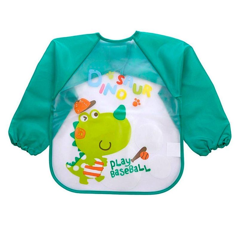 GENERICO - Babero Impermeable Bebe Pechera Niño Ajustable Con Mangas