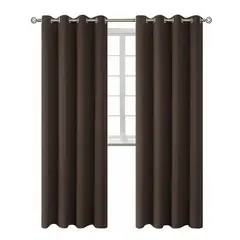 OFERTABKN - Cortina Blackout 1 Paño 140x220 Cm Tela Poliester Marron