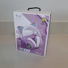 GENERICO - Auriculares gamer vida amor inalámbricos CAT Gaming STN-28 morado LED