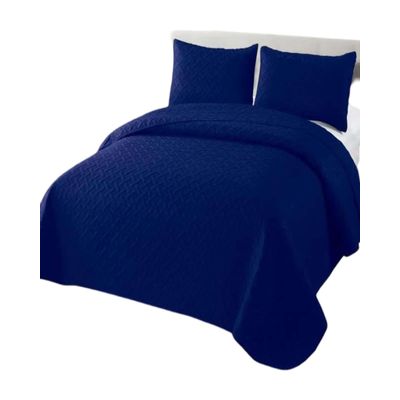 Imagen 2 del producto COBERTOR COLCHAS QUILT DE VERANO KING AZUL MARINO