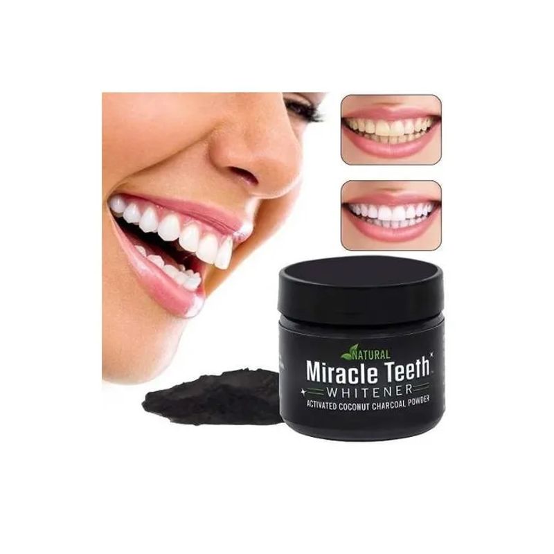 GENERICO - Blanqueador Dental Natural Polvo Carbón De Coco Activado