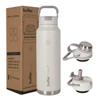 Termo Botella Agua Termica Buffer Acero Inox 1 Litro - Beige