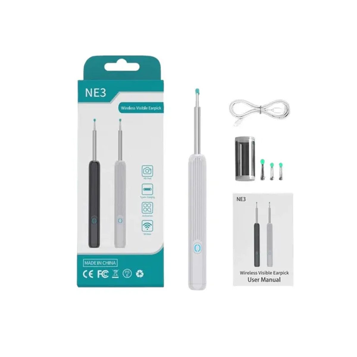 GENERICO - Limpiador De Oídos Con Cámara Endoscopio Androidios Apk