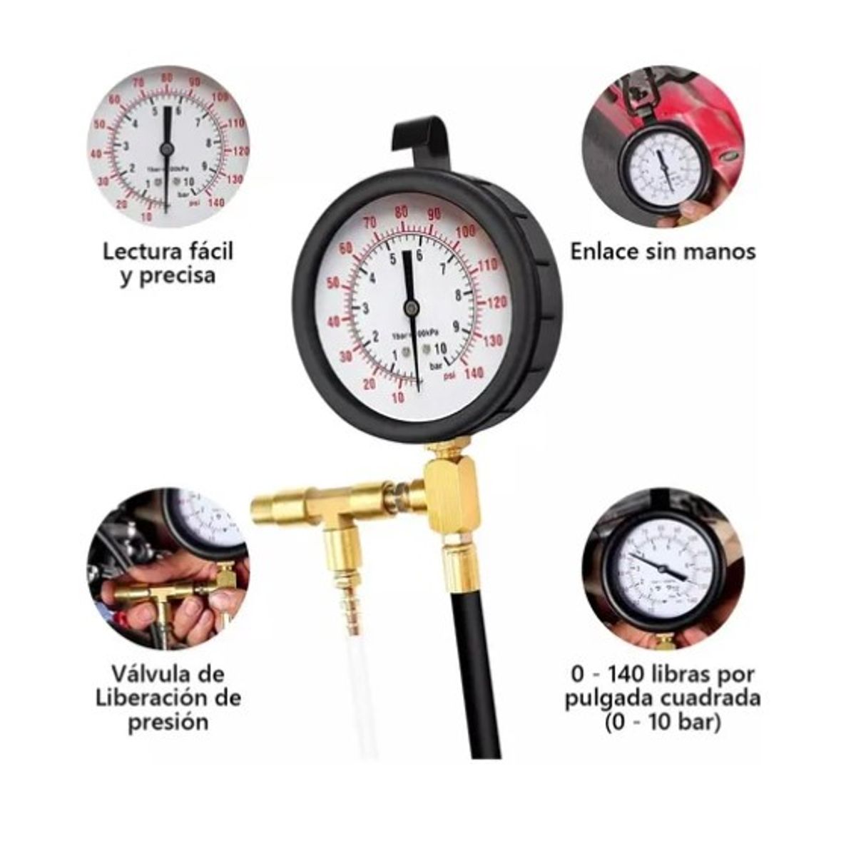 OFERTABKN - Medidor Manómetro De Presión Inyección Combustible Universal