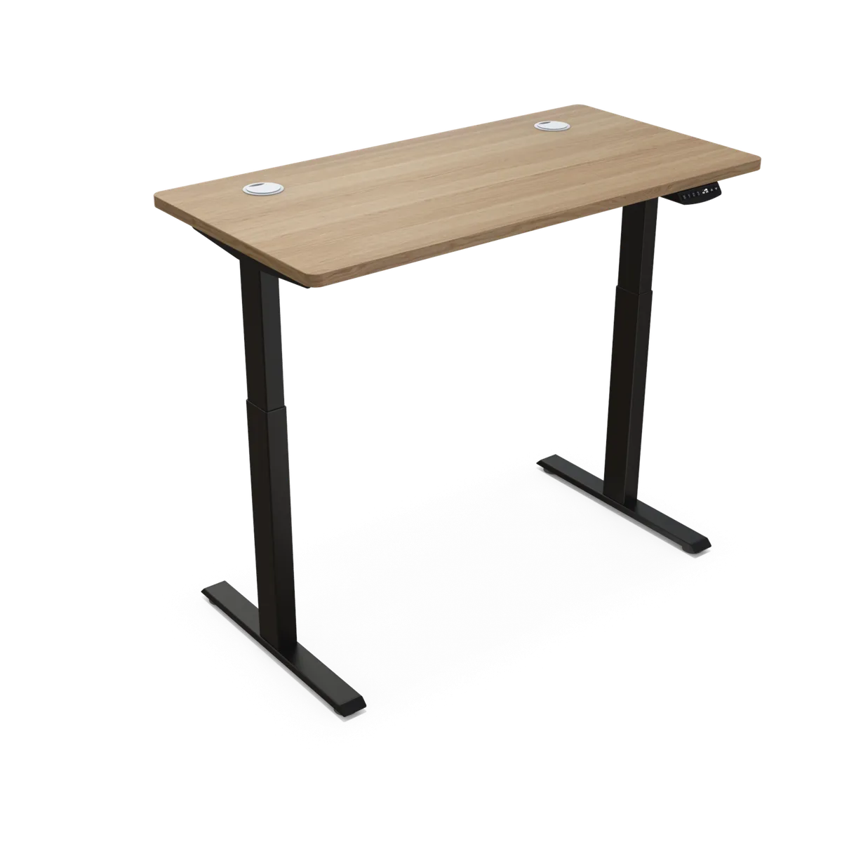 UPLIFT - Escritorio Eléctrico Regulable UpLift - Cubierta Roble 120x60cm + Base Negra