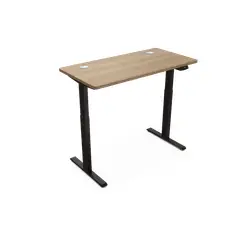 UPLIFT - Escritorio Eléctrico Regulable - Cubierta Roble 120x60cm + Base Negra