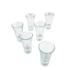CRISTAR - Set 6 Vasos Licor Lord 54mL Trago Corto Tequila Destilados