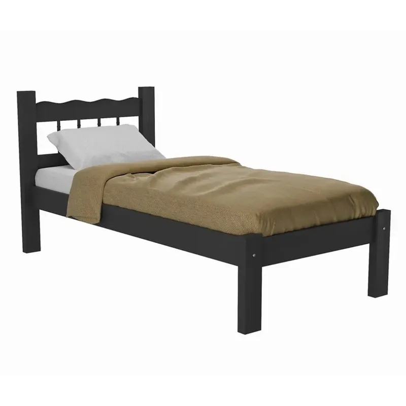 BE DESIGN - CAMA 1 PLAZA BERLIN NEGRO