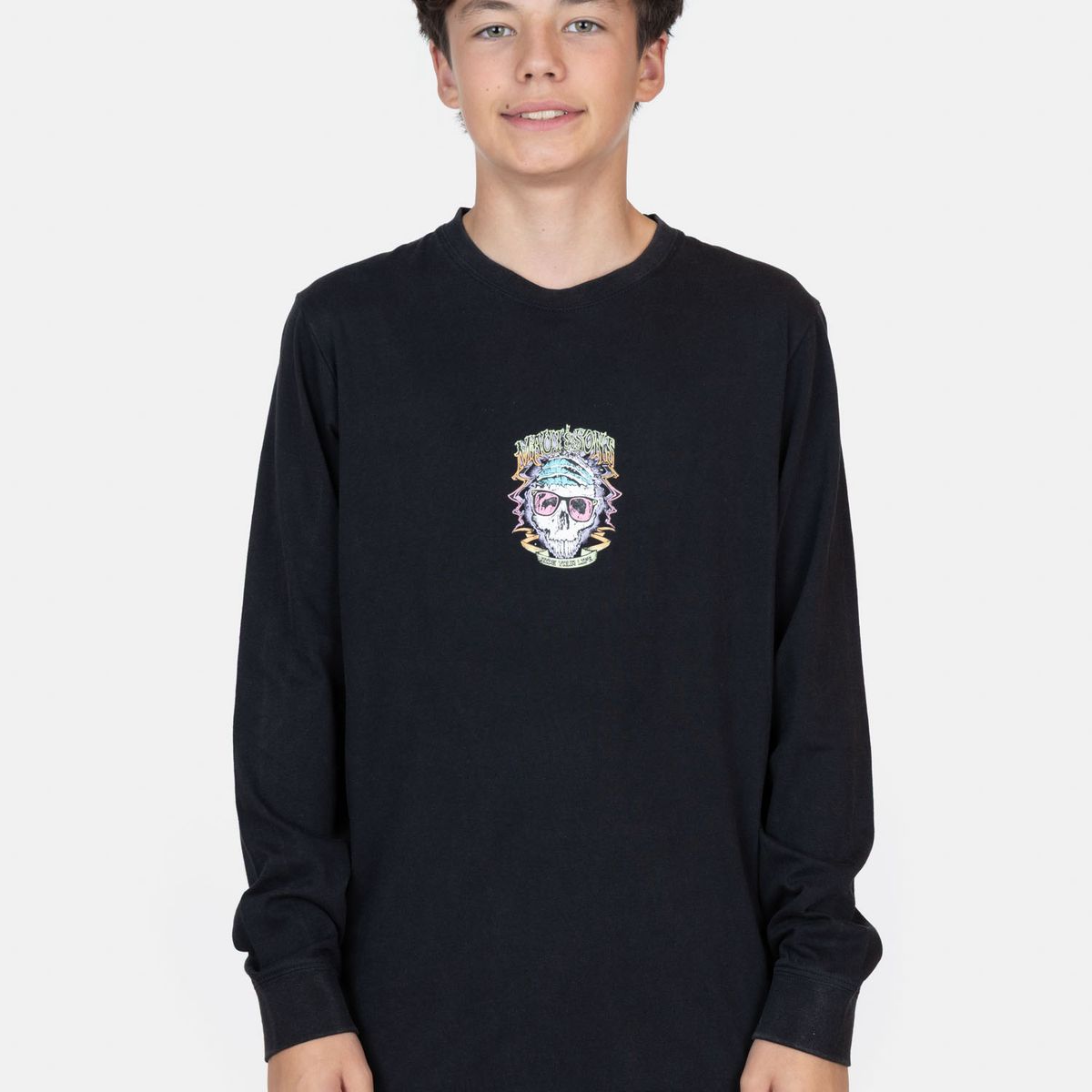 MAUI AND SONS - Polera ML RayVibe Negro Infantil Maui And Sons - Negro