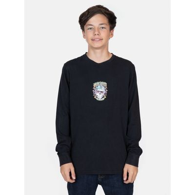 Imagen 1 del producto Polera ML RayVibe Negro Infantil - Negro