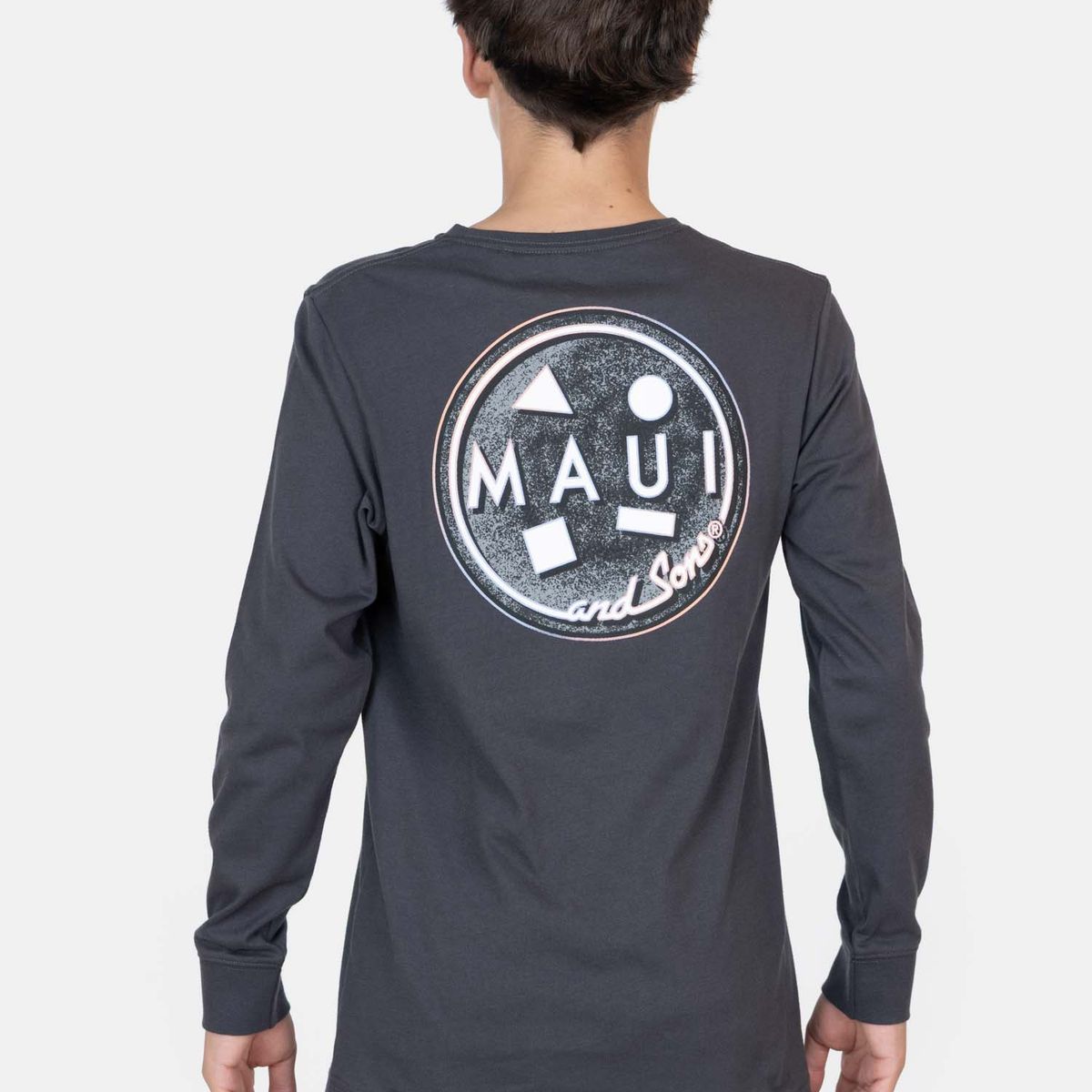 MAUI AND SONS - Polera ML RayFit Gris Infantil Maui And Sons - Gris