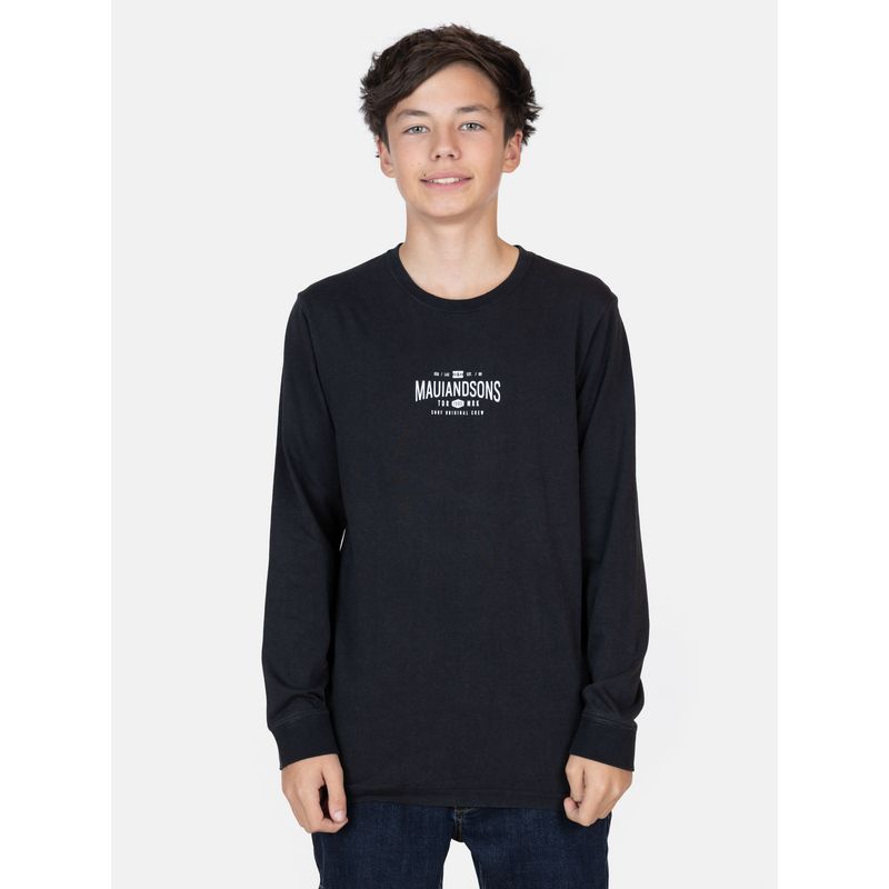 MAUI AND SONS - Polera ML Active Negro Infantil Maui And Sons - Negro