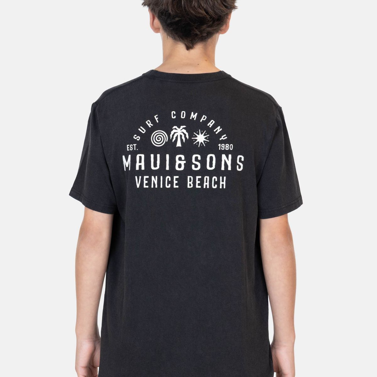 MAUI AND SONS - Polera MC CityRush Negro Infantil Maui And Sons - Negro