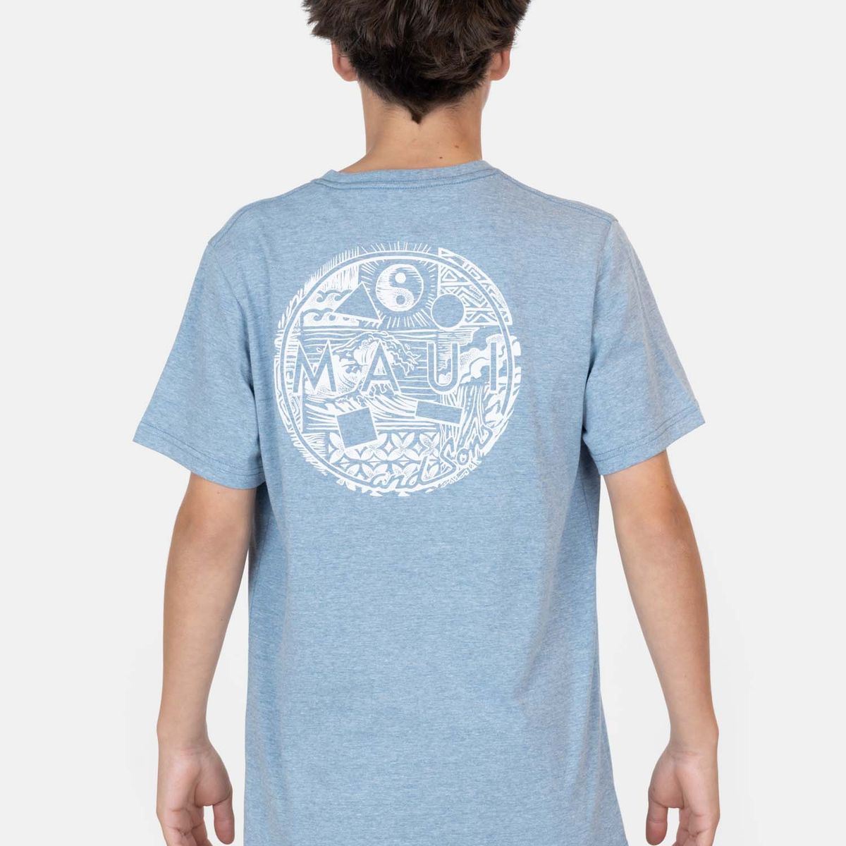 MAUI AND SONS - Polera MC Isla Azul Infantil Maui And Sons - Azul