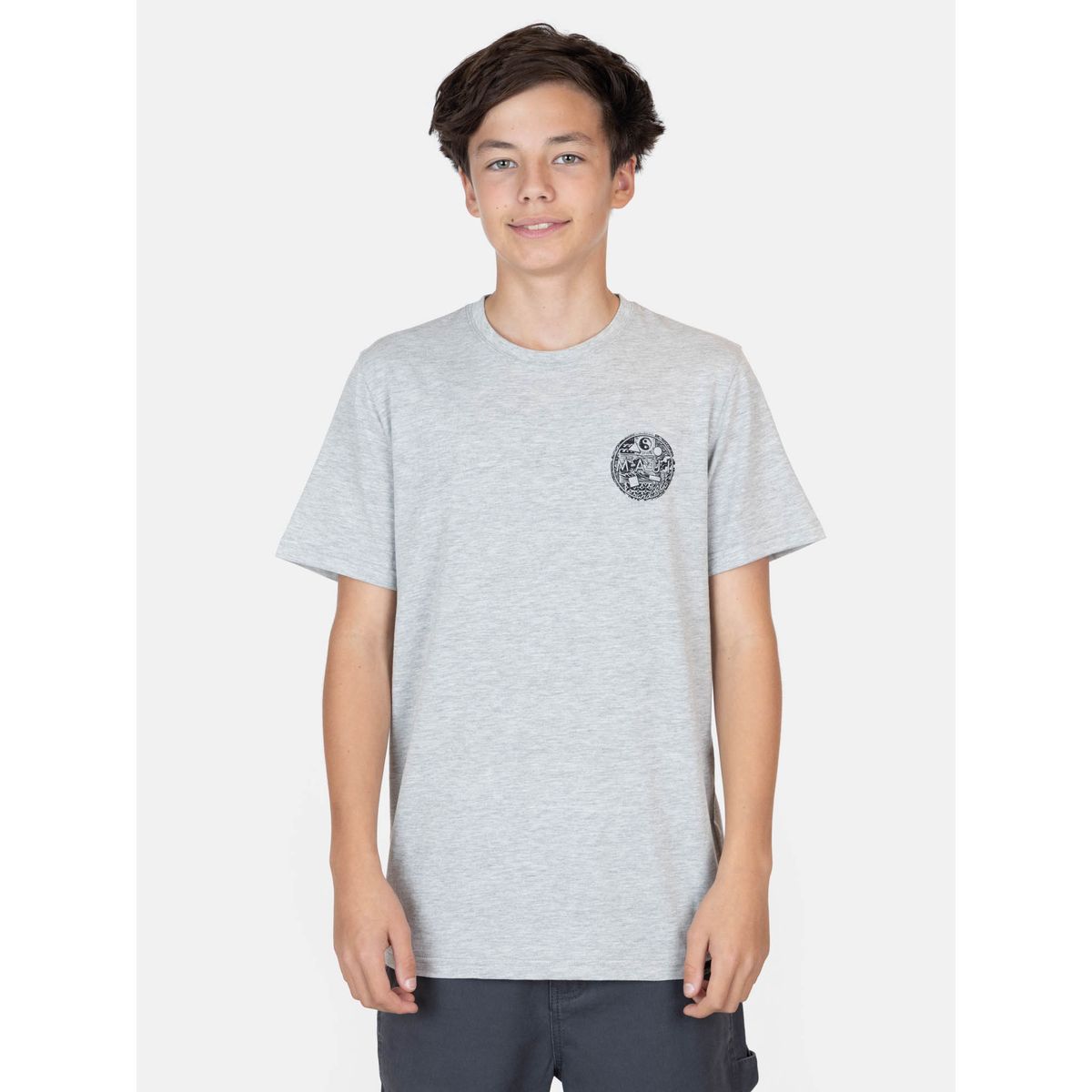 MAUI AND SONS - Polera MC Isla Gris Infantil Maui And Sons - Gris