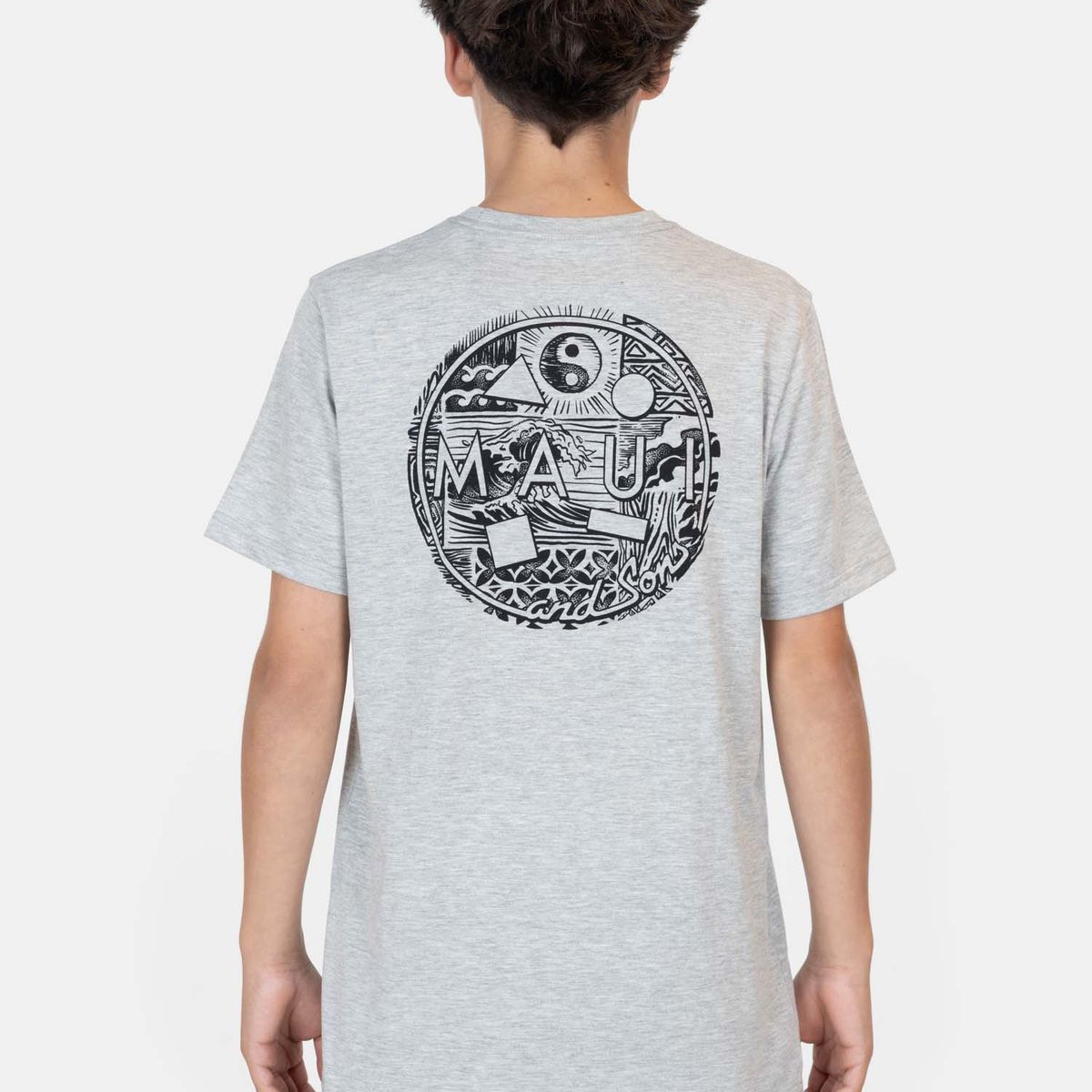 MAUI AND SONS - Polera MC Isla Gris Infantil Maui And Sons - Gris