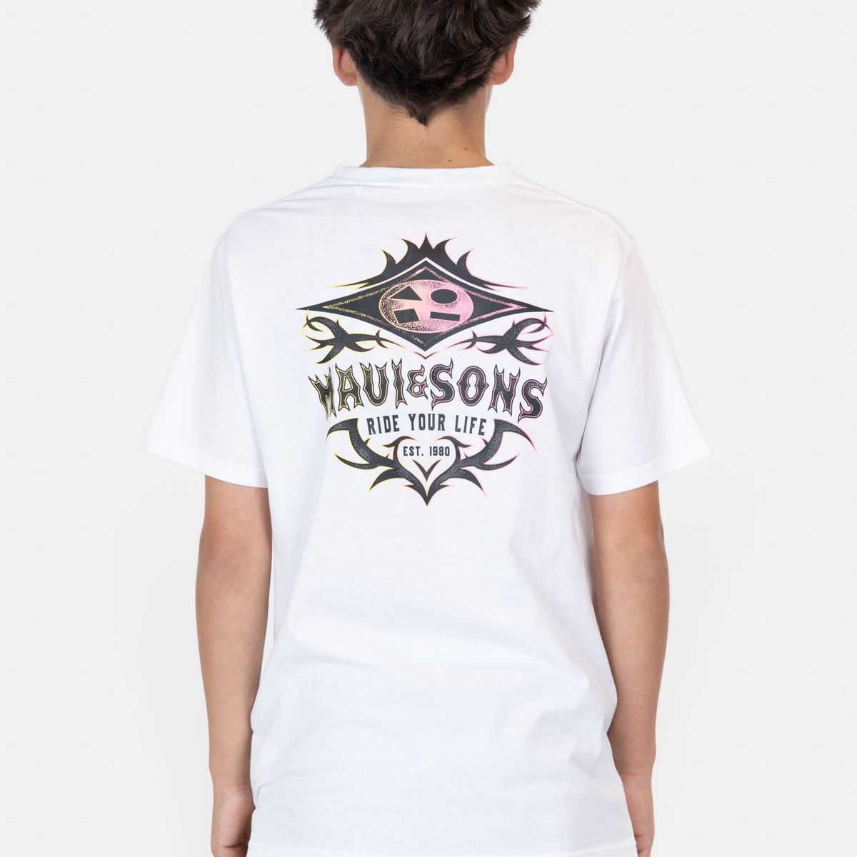 MAUI AND SONS - Polera MC Armor Blanco Infantil Maui And Sons - Blanco