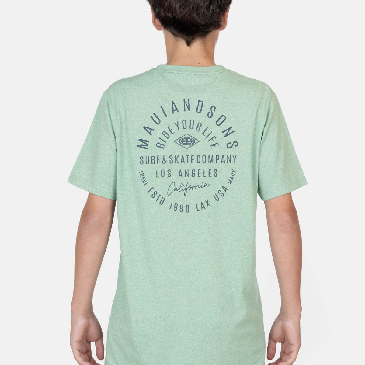 MAUI AND SONS - Polera MC Eclipse Verde Infantil Maui And Sons - Verde