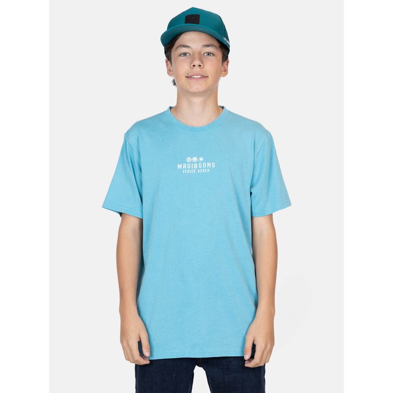 MAUI AND SONS - Polera MC CityRush Celeste Infantil Maui And Sons - Celeste