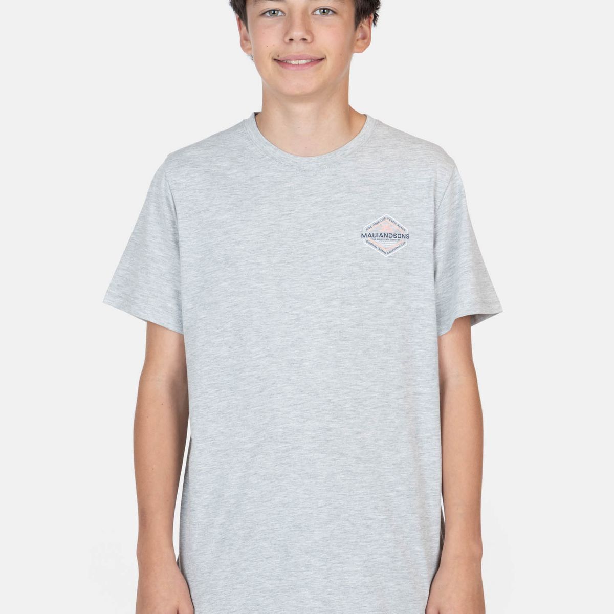MAUI AND SONS - Polera MC Agua Gris Infantil Maui And Sons - Gris