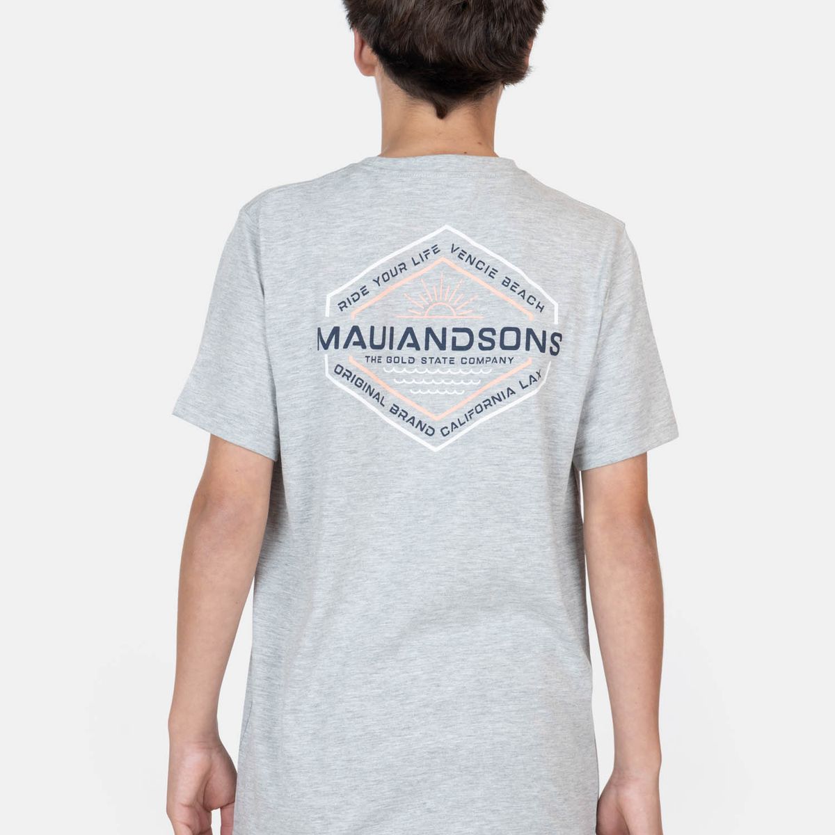 MAUI AND SONS - Polera MC Agua Gris Infantil Maui And Sons - Gris