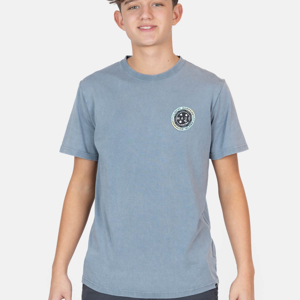 MAUI AND SONS - Polera MC FlowAxis Gris Infantil Maui And Sons - Gris