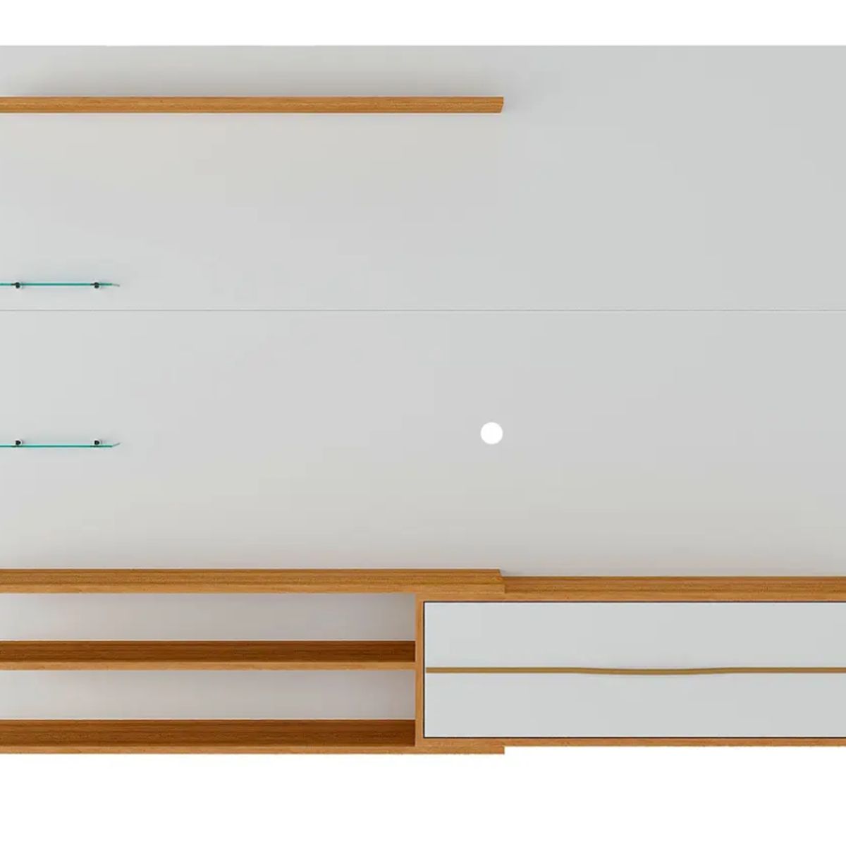 BE DESIGN - Rack Pared TV 65 Blanco Miel