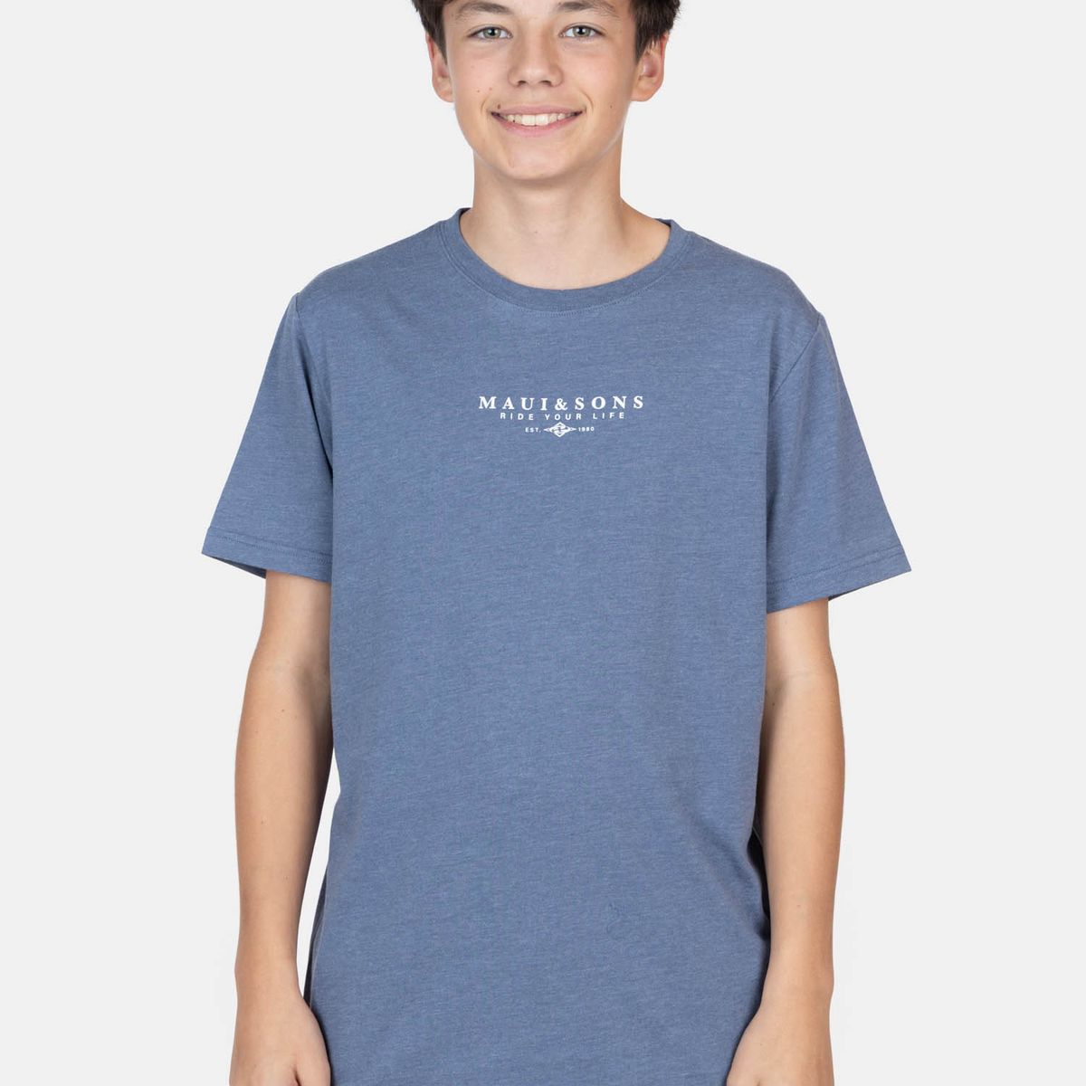 MAUI AND SONS - Polera MC RiderSoul Azul Infantil Maui And Sons - Azul