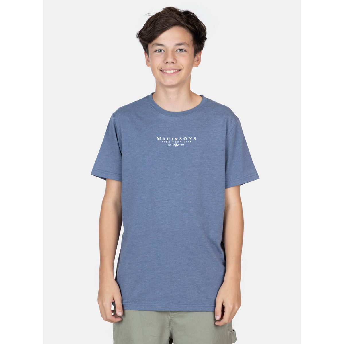 MAUI AND SONS - Polera MC RiderSoul Azul Infantil Maui And Sons - Azul