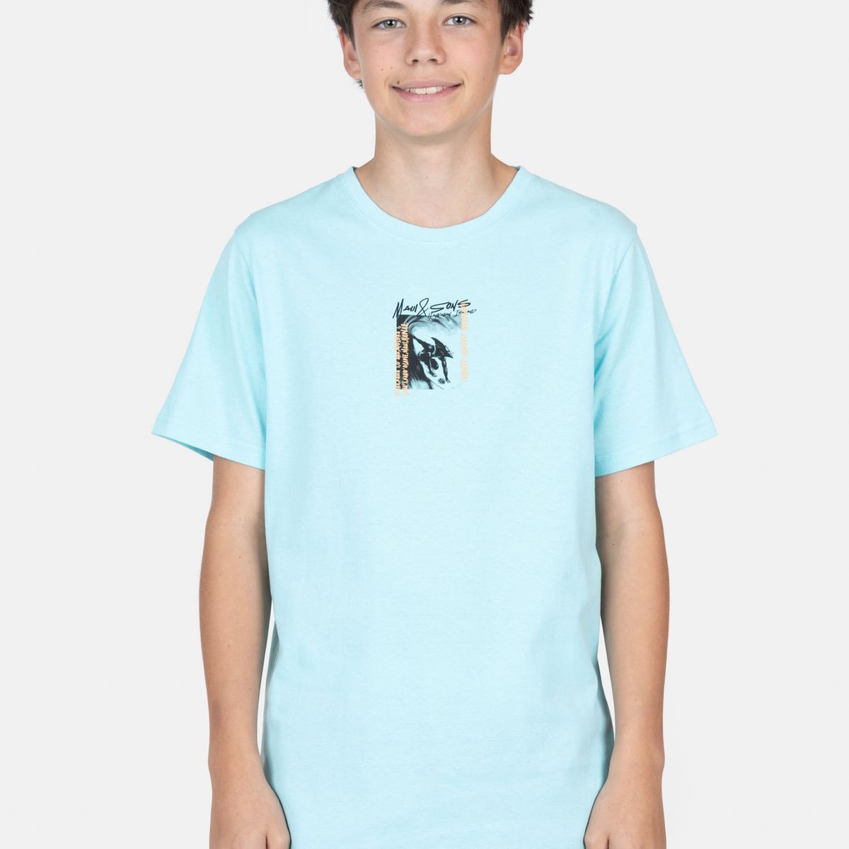 MAUI AND SONS - Polera MC SolRise Celeste Infantil Maui And Sons - Celeste