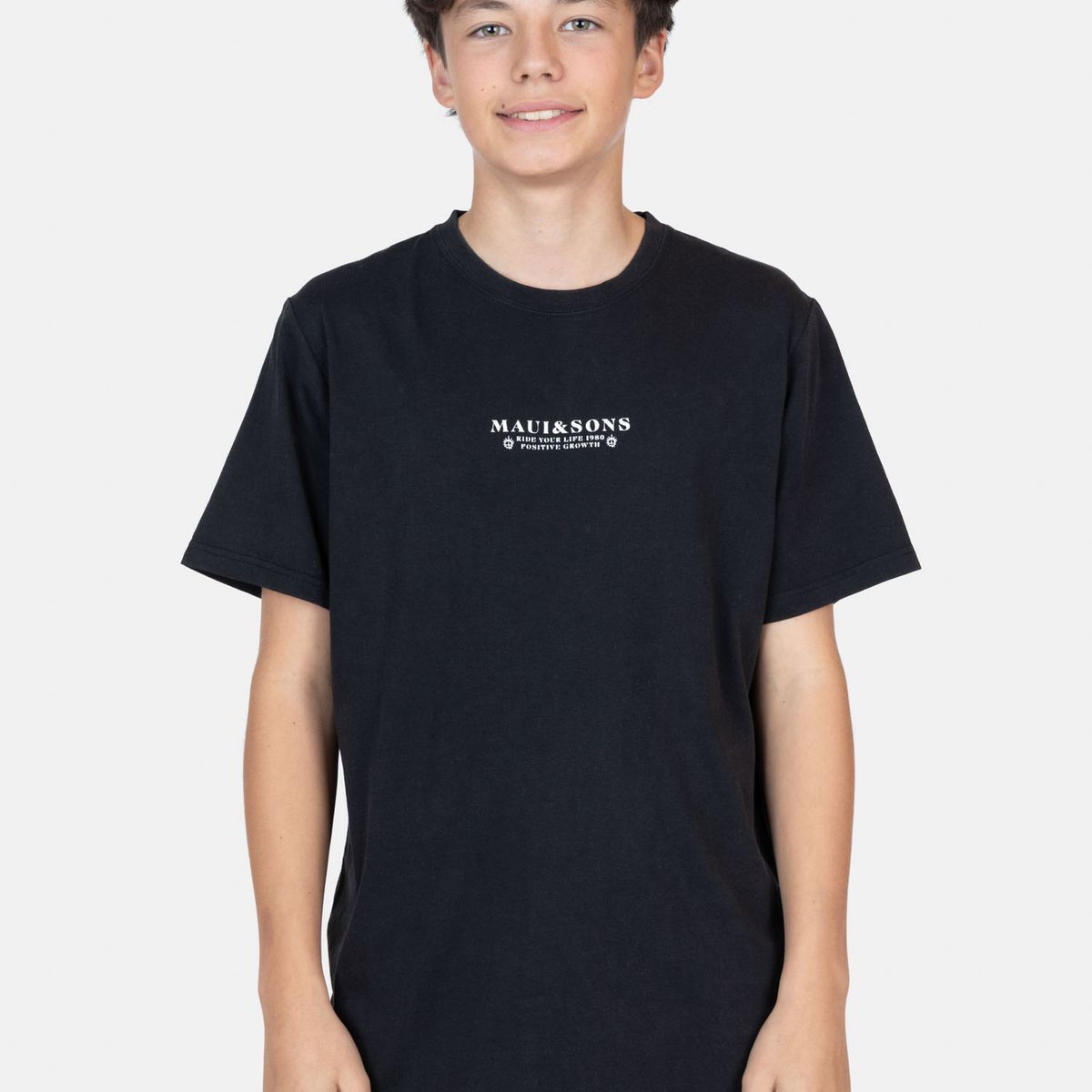 MAUI AND SONS - Polera MC SolSkyn Negro Infantil Maui And Sons - Negro