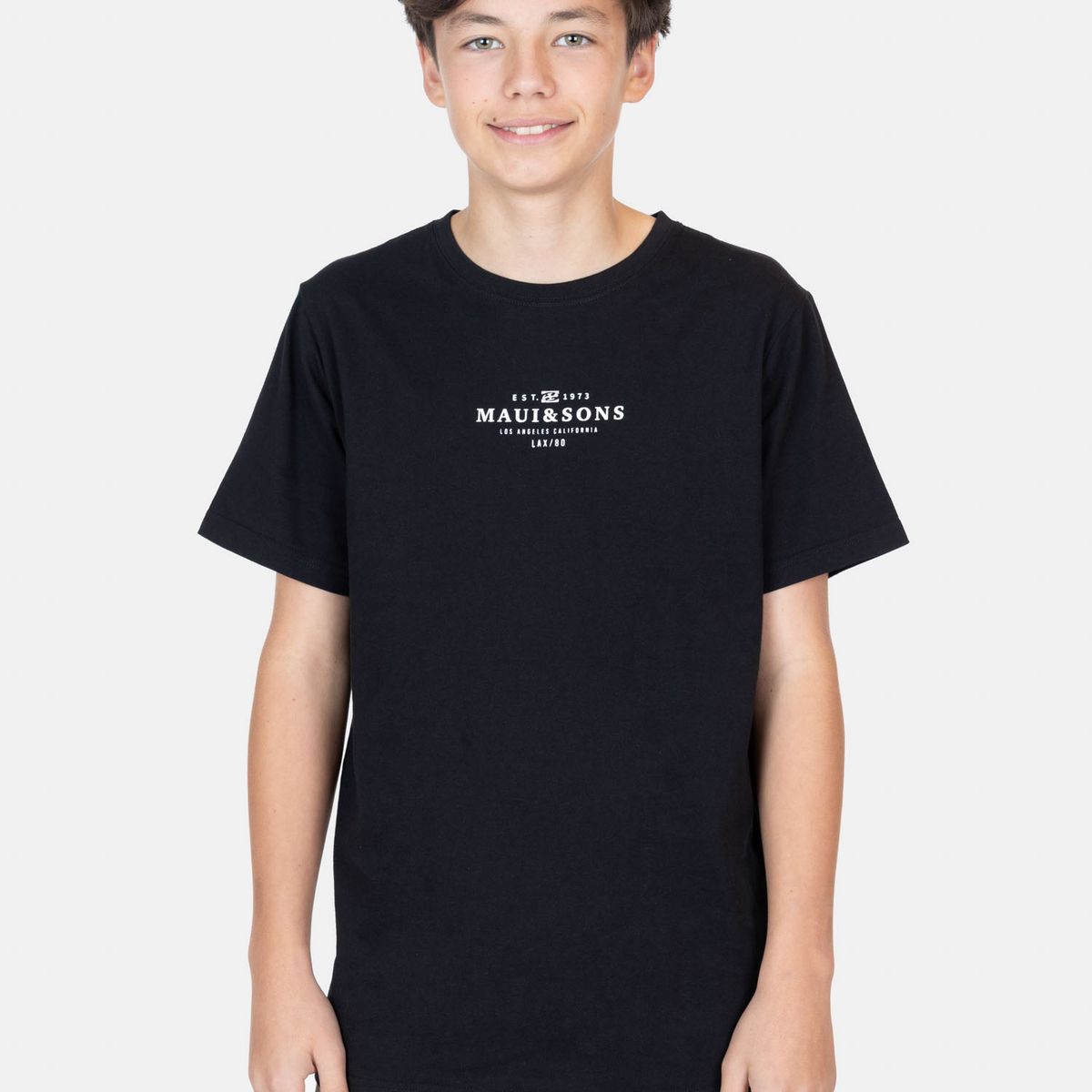 MAUI AND SONS - Polera MC Negro Infantil Maui And Sons - Negro