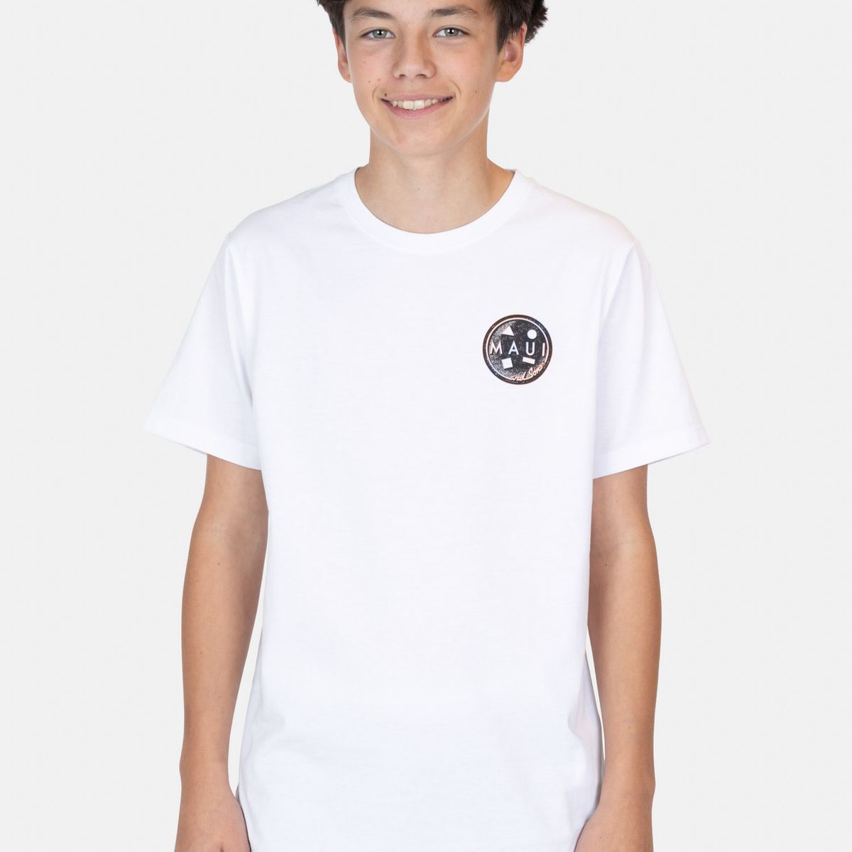 MAUI AND SONS - Polera MC OlaFit Blanco Infantil Maui And Sons - Blanco