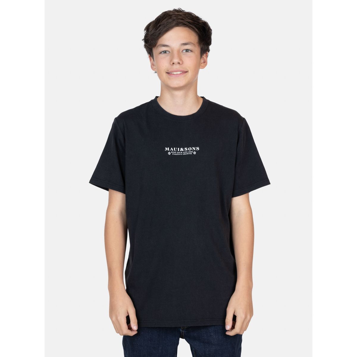 MAUI AND SONS - Polera MC SolSkyn Negro Infantil Maui And Sons - Negro