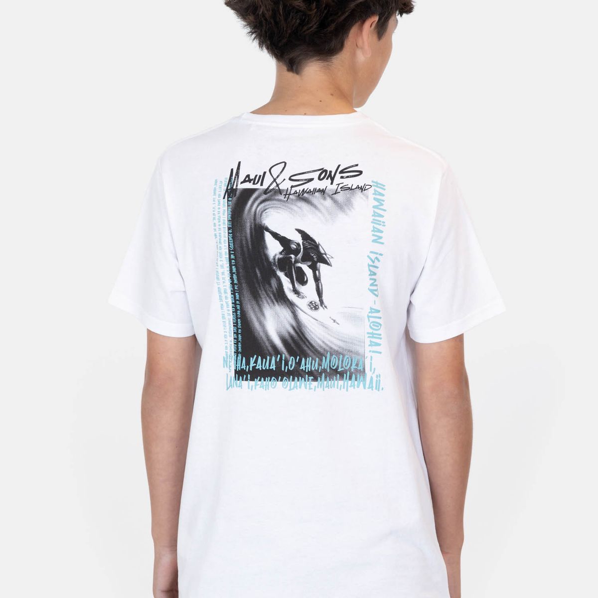 MAUI AND SONS - Polera MC SolRise Blanco Infantil Maui And Sons - Blanco