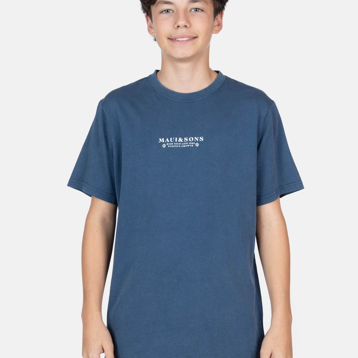 MAUI AND SONS - Polera MC SolSkyn Azul Infantil Maui And Sons - Azul