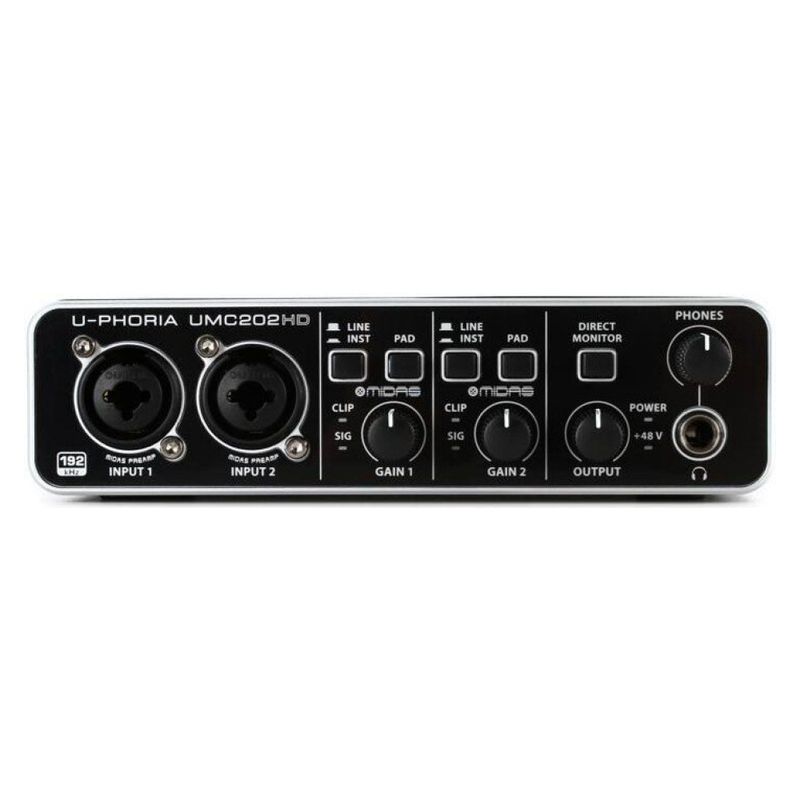 BEHRINGER - U-Phoria UMC202HD Interfaz de Audio USB