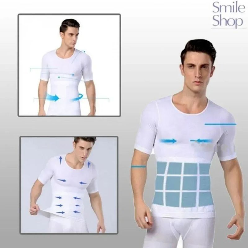 MPROPIA - Polera Compresión Hombre Faja Camiseta Reductora Hombre 779