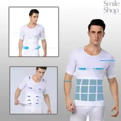 MPROPIA - Polera Compresión Hombre Faja Camiseta Reductora Hombre 779